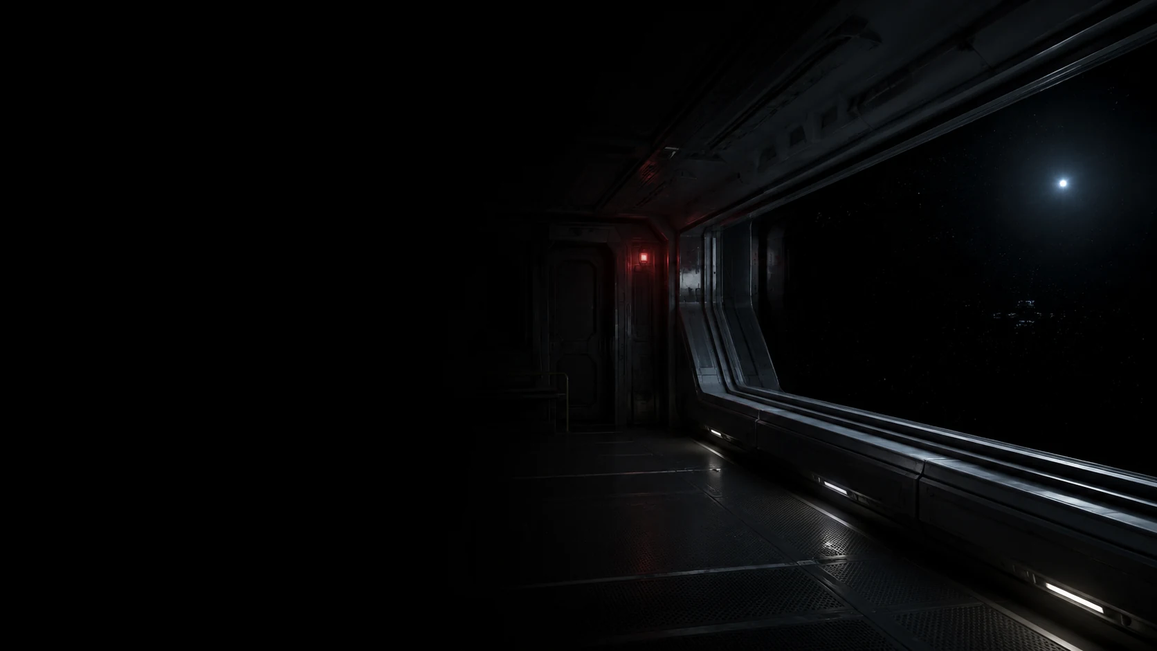 Space Horror atmospheric editorial illustration
